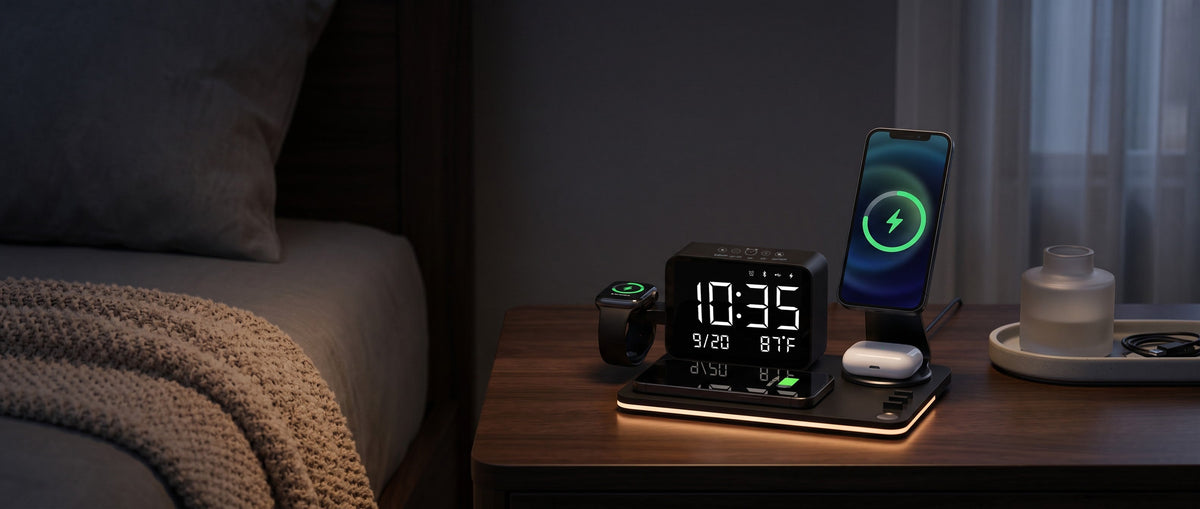 New Upgrade Released! 7-in-1 Wireless Charging Station | APP Control + 5 Independent Laser-Engraved Touch Buttons
