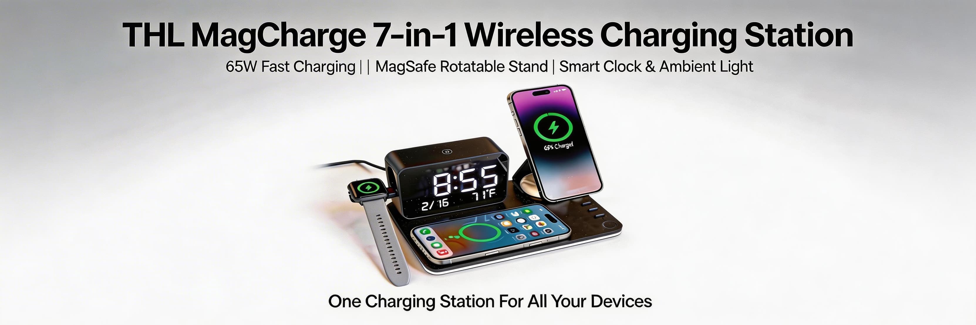 THL MagCharge 7-in-1 Wireless Charging Station: The Ultimate Qi2 25W All-in-One Charging Solution